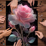 Pink Dream Rose Jigsaw Puzzles 1000 Pieces