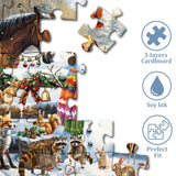 Christmas Animal Party Jigsaw Puzzle 1000 Pieces