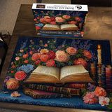 Books and Flowers Jigsaw Puzzle 1000 Pieces