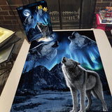 Star Night Wolf Jigsaw Puzzle 1000 Pieces