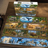 Wildlife Bücherregal Jigsaw Puzzle 1000 Teile