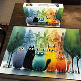 Puzzle Chats Chromatiques 1000 Pièces