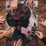 Floral Silhouette Jigsaw Puzzle 1000 Pieces