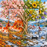 Arbre des saisons Puzzle 1000 pièces