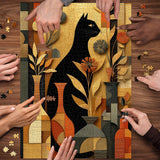 Floral Cat Jigsaw Puzzle 1000 Pieces