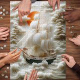 Puzzle White Voyage 1000 pièces