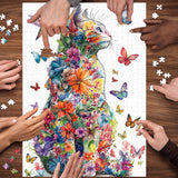 Butterfly Cat Jigsaw Puzzle 1000 Piece