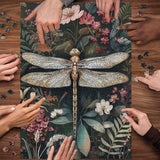 Retro Dragonfly Jigsaw Puzzle 1000 Pieces