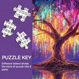 Glow Rainbow Tree Jigsaw Puzzle 1000 Pieces