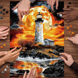 Rock Lighthouse Jigsaw Puzzle 1000 Pieces