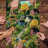 Puzzle di campagna vivace 1000 pezzi