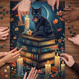 Mystic Cat And Magic Books Jigsaw Puzzle 1000 Pieces