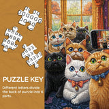 Cats in the lens Jigsaw Puzzle 1000 Pieces