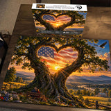 Wo Liebe auf Freiheit trifft Puzzle 1000 Stück