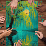 Willow Moon Reflection Jigsaw Puzzle 1000 Pieces