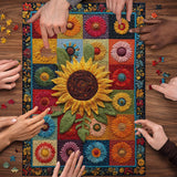 Sunflowers Patchwork Jigsaw Puzzle 1000 Piece