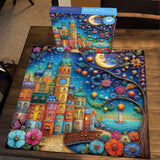 Puzzle di Fantasy Town 1000 pezzi
