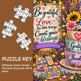 Grateful Floral Cup Jigsaw Puzzle 1000 Pieces