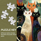 Puzzle di Gatti Colorati 1000 Pezzi
