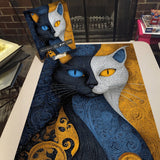 Puzzle Sguardo Blu Oro 1000 Pezzi