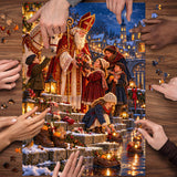 Riverside Winter Blessing Jigsaw Puzzle 1000 Pieces