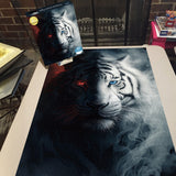 Puzzle Tigre Azzurra Cremisi 1000 Pezzi