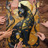 Black Gold Cat Jigsaw Puzzle 1000 Pieces