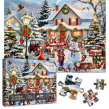 Christmas Snow Scene Jigsaw Puzzle 1000 Pieces