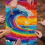 Colorful Waves Jigsaw Puzzle 1000 Pieces
