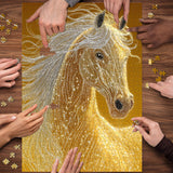 Puzzle del cavallo d'oro da 1000 pezzi