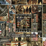 American Flag Eagle Soldier Jigsaw Puzzle 1000 Pieces