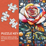 Blooming Stone Rose Jigsaw Puzzles 1000 Pieces