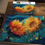 Golden Sunflowers Jigsaw Puzzle 1000 Pieces