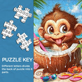 Puzzle de rêve de l'île des singes 1000 pièces