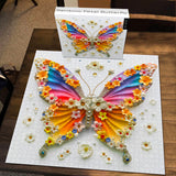 Rainbow Petal Butterfly Jigsaw Puzzle 1000 Pieces