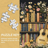 Wildflower Bookshelf Jigsaw Puzzles 1000 Pieces