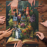 Book Page Town Jigsaw Puzzle 1000 Pieces