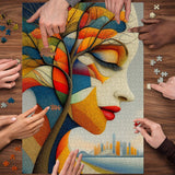 Puzzle Visage en pleine croissance 1000 pièces