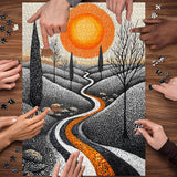 Puzzle del sentiero del sole, 1000 pezzi
