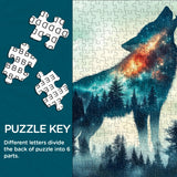 Starry Nightwolf Jigsaw Puzzle 1000 Piece