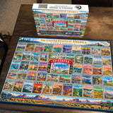 L'Amérique en timbres Puzzle 1000 pièces