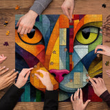 Puzzle geometrico del gattino 1000 pezzi