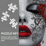 Crimson Lips Gem Grace Jigsaw Puzzle 1000 Pieces