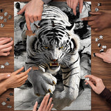 Ink Shadow Tiger Jigsaw Puzzle 1000 Pieces