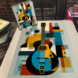 Modern Art Guitar Jigsaw Puzzle 1000 Pieces