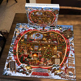 Weihnachten Apple Buchhandlung Puzzle 1000 Stück