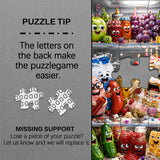 Puzzle per feste con cibo per frigorifero, 1000 pezzi