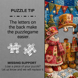 Patchwork Snow Pals Jigsaw Puzzle 1000 Pieces