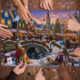 Warm Winter Village Jigsaw Puzzle 1000 Pieces