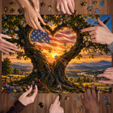 Wo Liebe auf Freiheit trifft Puzzle 1000 Stück